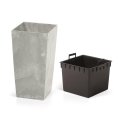 Prosperplast Pot with insert Urbi Square Effect DURS400E concrete