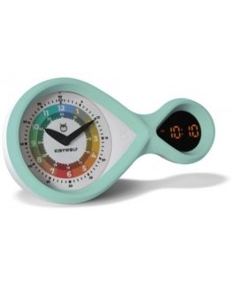 Kidywolf analog & digital Alarm Clock turquoise