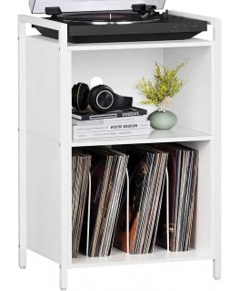 Vinyl record stand white