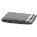 Woolnut Leather Card Holder -korttikotelo, harmaa