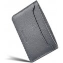 Woolnut Leather Card Holder, gray