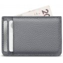 Woolnut Leather Card Holder -korttikotelo, harmaa