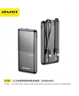 Awei P76K Power Bank 10000mAh 22.5W