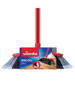 Vileda 4023103105126 luuta Sisätila Kovat harjakset musta, Harmaa, Punainen