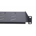 Extralink Shelf 1U 250mm Black 19", for wall cabinets