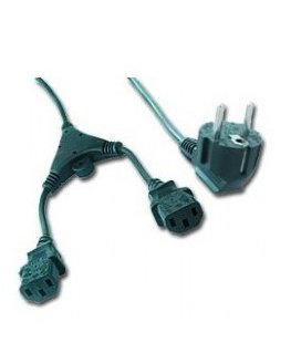 Gembird PC-186-ML6 power cable Black 2 m CEE7/4