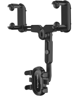 Universal phone holder Kruger & Matz KM1372 is mounted on a mirror