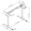 Spacetronik SPE-124G electric table frame