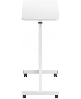 Spacetronik Buddy 02 Lite reguliuojamas stalas ant ratukų, baltas