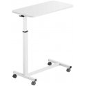 Spacetronik Buddy 02 Lite adjustable table on wheels, white