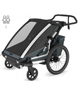 Thule Chariot Cross 2 Double Bike Trailer | G3 dark slate