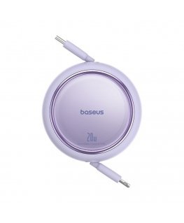 Baseus Free2Pull retractable USB-C / Lightning cable 20W 1m - purple