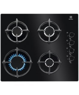 Electrolux EGG6407K Must Sisseehitatud 59 cm Gaas 4 tsoon(id)