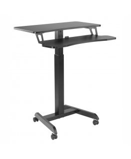 Spacetronik Buddy 03 adjustable table on wheels, black