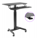 Spacetronik Buddy 03 adjustable table on wheels, black