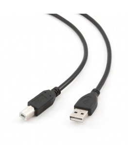 Gembird CCP-USB2-AMBM-1M USB-kaabel USB 2.0 USB A USB B Must