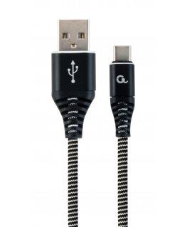Gembird CC-USB2B-AMCM-2M-BW USB kabelis USB 2.0 USB A USB C Juoda, Balta