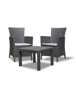 Allibert 216777 aiamööbli komplekt Grafiit