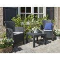 Allibert 216777 lauko baldų komplektas Grafitas