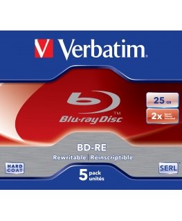 Verbatim 43615 blank Blu-Ray disc BD-RE 25 GB 5 pc(s)
