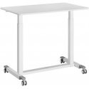 Spacetronik Buddy 04 adjustable table on wheels, white
