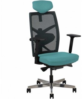 Blue Office chair TUNE teal blue/black