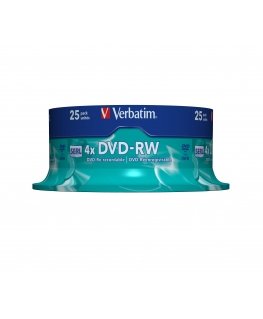 Verbatim DVD-RW Matt Silver 4,7 GB 25 шт