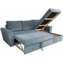 Blue Corner sofa bed INGMAR sea blue
