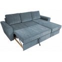 Blue Corner sofa bed INGMAR sea blue