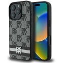 Case DKNY DKHCP16XPCPTSSK iPhone 16 Pro Max 6.9" black/black hardcase Checkered Pattern & Printed Stripes