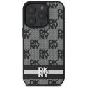 Case DKNY DKHCP16XPCPTSSK iPhone 16 Pro Max 6.9" black/black hardcase Checkered Pattern & Printed Stripes