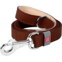 WAUDOG natural leather dog leash 14 mm wide, 122 cm long brown WAUDOG natural leather dog leash 14 mm wide, 122 cm long brown