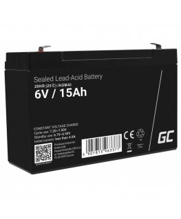 Green Cell AGM40 аккумулятор для ИБП VRLA AGM 6 V 15 Ah