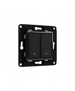 Shelly Wall Switch 2 light switch Black