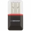 Esperanza EA134K card reader USB 2.0 Black, Silver, Transparent Esperanza EA134K card reader USB 2.0 Black, Silver, Transparent