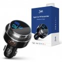 3MK Hyper Car FM Transmitter 87,5 - 99,8 MHz USB musta