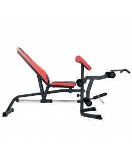 HMS Fitness LS3050 Adjustable weight training bench Adjustable backrest Adjustable seat Gym Black, Red