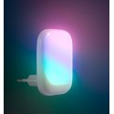 Fuj:tech Compact Lumina RGB night light with dimmer switch, 2 pcs, white Fuj:tech Compact Lumina RGB night light with dimmer switch, 2 pcs, white