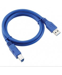 RoGer USB 3.0 A-plug AM-BM Printer Cable 1.5m Blue