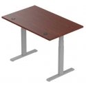 Adjustable height table Up Up Thor Grey, Table top M Dark walnut color