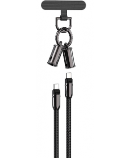 Devia 2in1 Lanyard 60W USB-C - USB-C Cable 1.2m