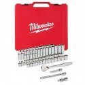 MILWAUKEE SOCKET SET 56 pcs. 3/8 RATCHET - METRIC AND INCH