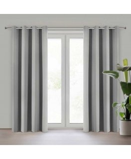 Euro curtains ZAS/NERISA/SILVER 140X250 PRZEL