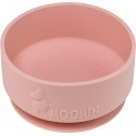 Moomin Silicone bowl, rosehip pink
