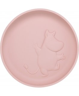 Muumi Silicone -lautanen, rosehip pink