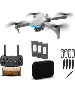 Extralink E99 Pro Drone | Drono rinkinys + 3 baterijos + dėklas | 1800 mAh