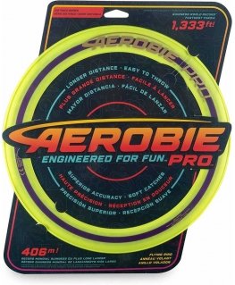 Obręcz do rzucania Aerobie Pro frisbee yellow Spin Master