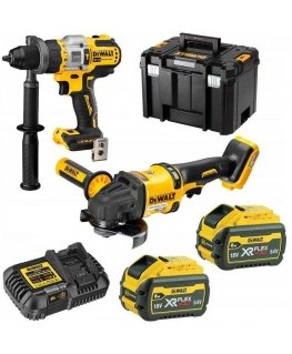 Tool set DeWalt DCMASST1N-XJ (DCD999 + DCG418) 2x6.0 Ah battery.