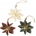 Enne Claudia Christmas tree decoration, paper star 6 pcs