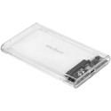 2.5" drive case SATA USB C 3.1 Rebel transparent